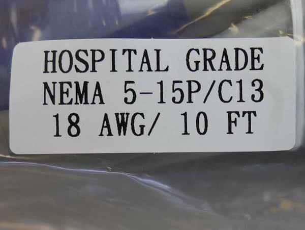 Standard Hospital Grade Power Cord For Sale | The Laser Agent - image 2