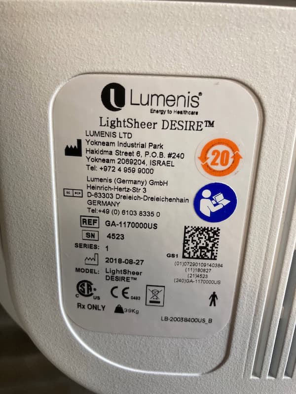 Used Lumenis Lightsheer Desire Laser for Sale | The Laser Agent - image 9