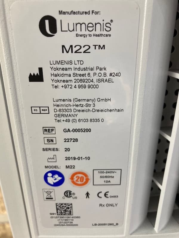2019 Used Lumenis M22 Laser For Sale | The Laser Agent - image 11
