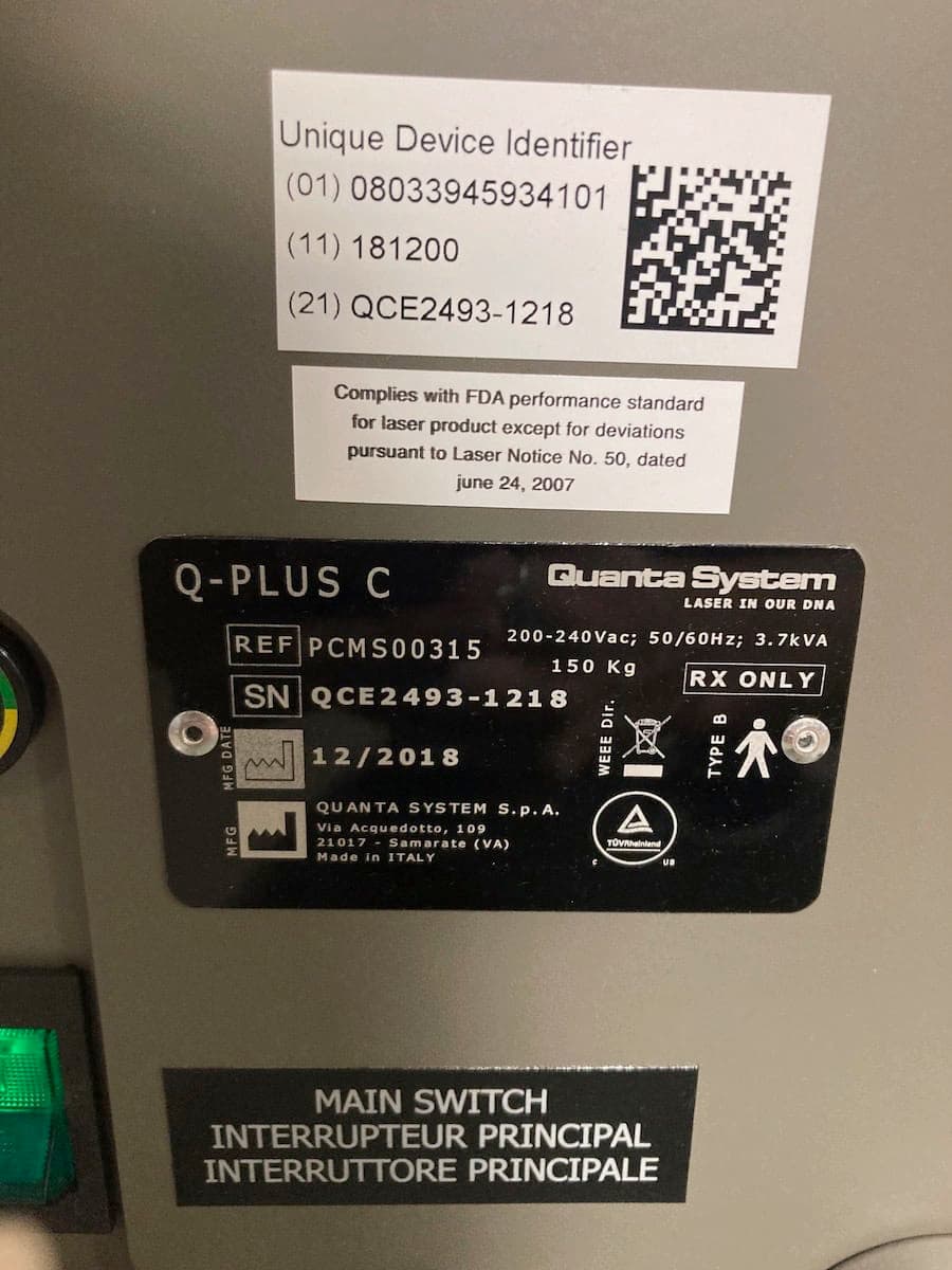 Used Quanta EVO Q-Plus C Laser For Sale | The Laser Agent - image 9